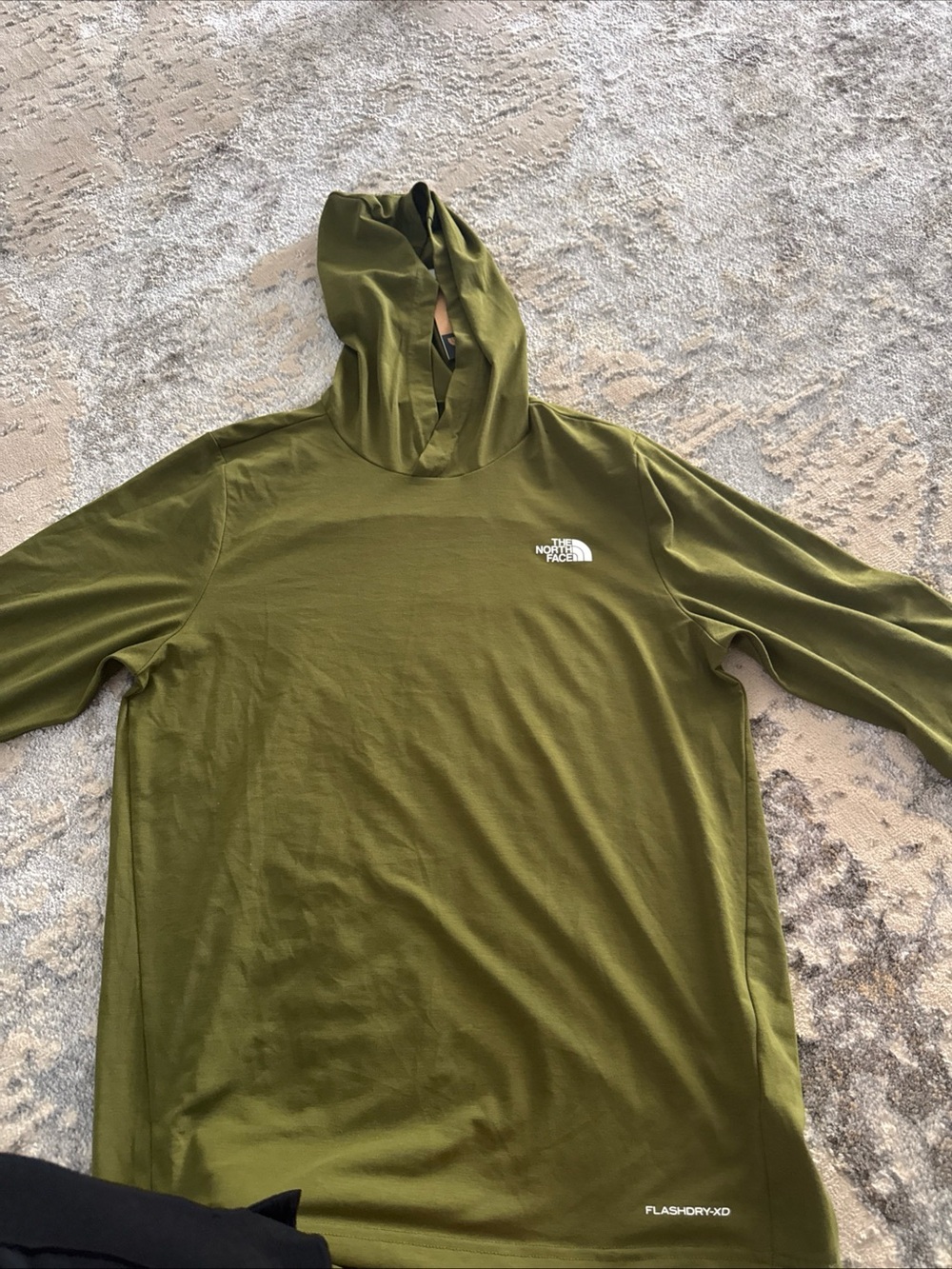 The North Face Olive Green Men’s Hooded Long-Sleeve Shirt